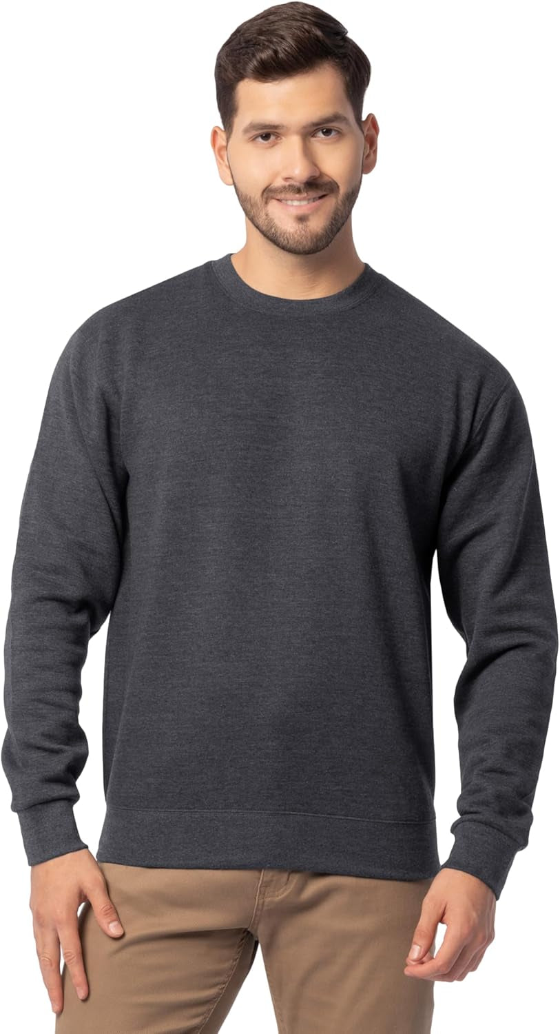 Men'S Eversoft Fleece Crewneck Sweatshirts, Moisture Wicking & Breathable, Sizes S-4X
